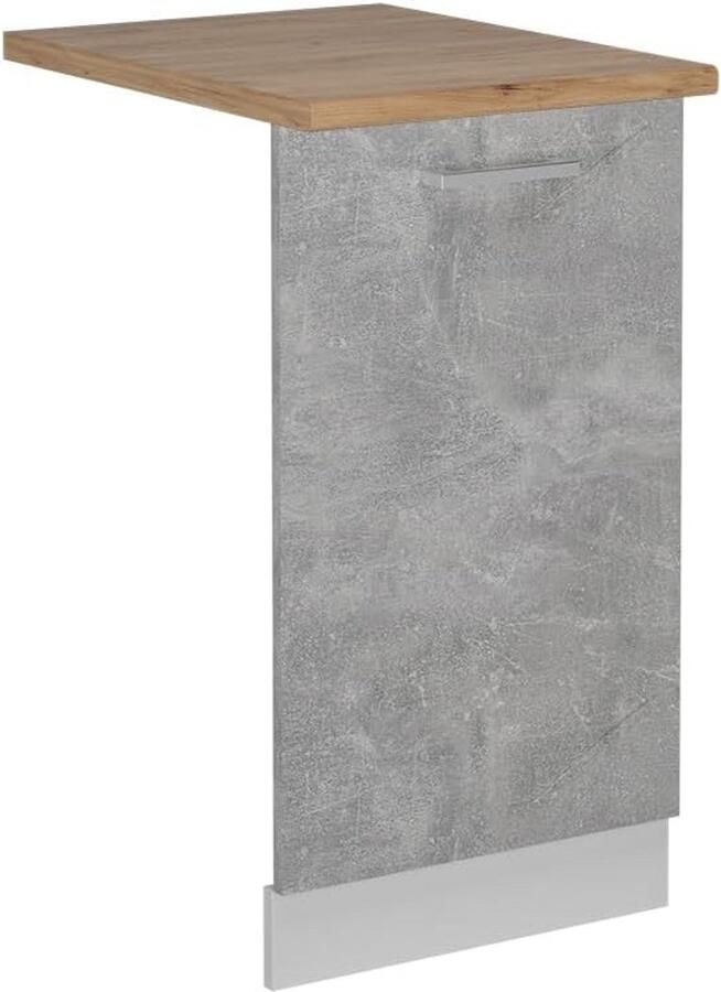 Vaatwasserfrontpaneel 45 cm Betonlook voor Inbouwapparatuur
