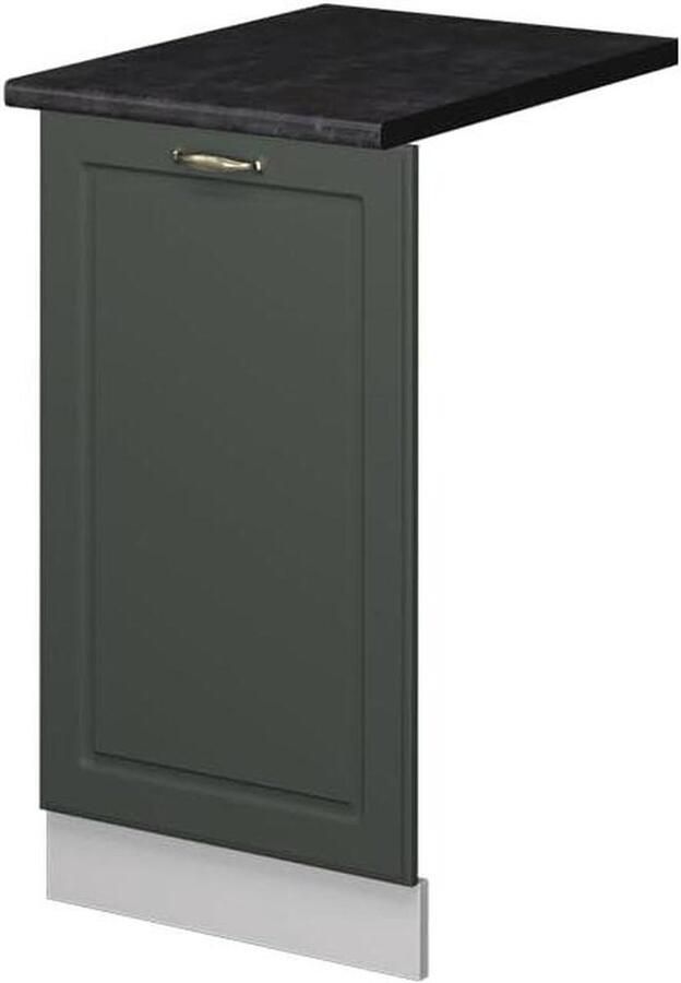Vaatwasserfrontpaneel Keukenfront Paneel Keuken Inbouwen Soft-close scharnieren 45 cm Groen-Goud - Foto 1