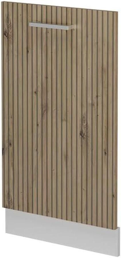Vaatwasserfrontpaneel Vaatwasserdeur Paneel Keuken Integratie R-Line Stijl 45 cm Artisanaal eiken