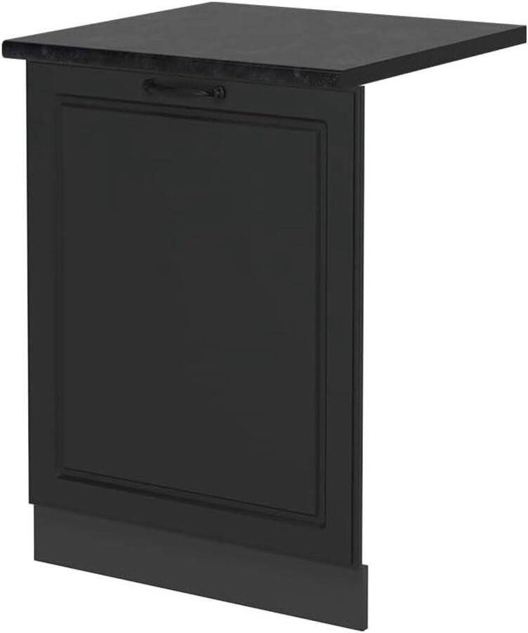 Vaatwasserfrontpaneel Vaatwasserdeur Paneel Keuken Integreren R-Line Keuken Design 60 cm Antraciet