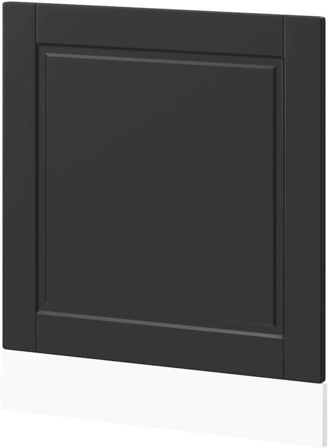 Vaatwasserpaneel Frontpaneel Keuken Upgrade Duurzaam Hout 60x67cm Zwart