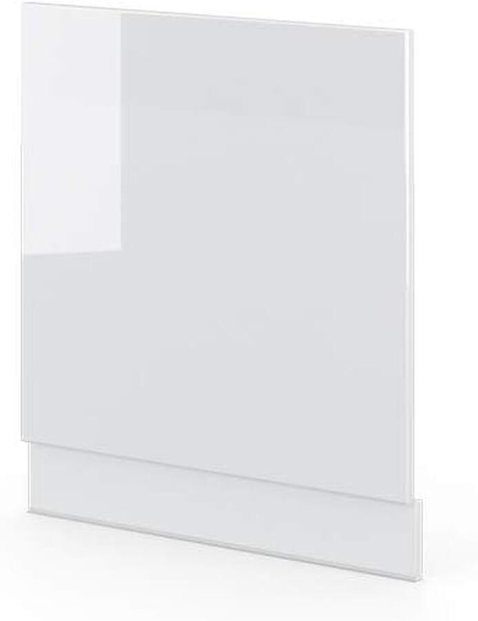 Vaatwasserpaneel Keuken Frontpaneel Vaatwasser Keuken Inrichten Soft-close Scharnieren 60 cm Wit Hoogglans