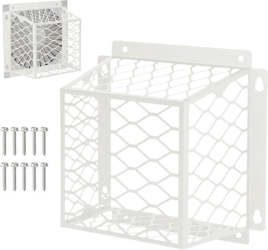 Ventilatiedeksel voor droger buiten metalen uitlaatschild voor droger roestvrije wandventilatiebescherming Geschikt voor 3-4 inch beschermer vogelbestendige droogkap voor buitenmuur zware
