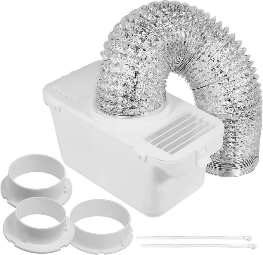 Ontluchtingsslang Condensator Wasdroger Set Vocht Opvangen Universele Pasvorm 14 Meter Wit