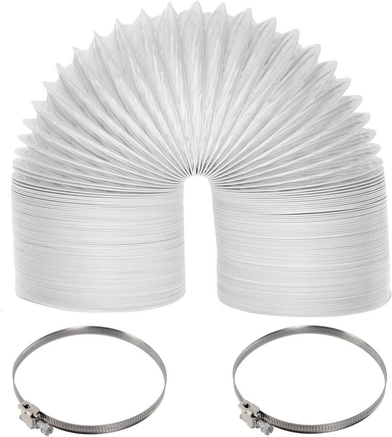 Ventilatieslang Kit Droger Afvoer Droger Ontluchting Extra Lange Slang 6 Meter Grijs