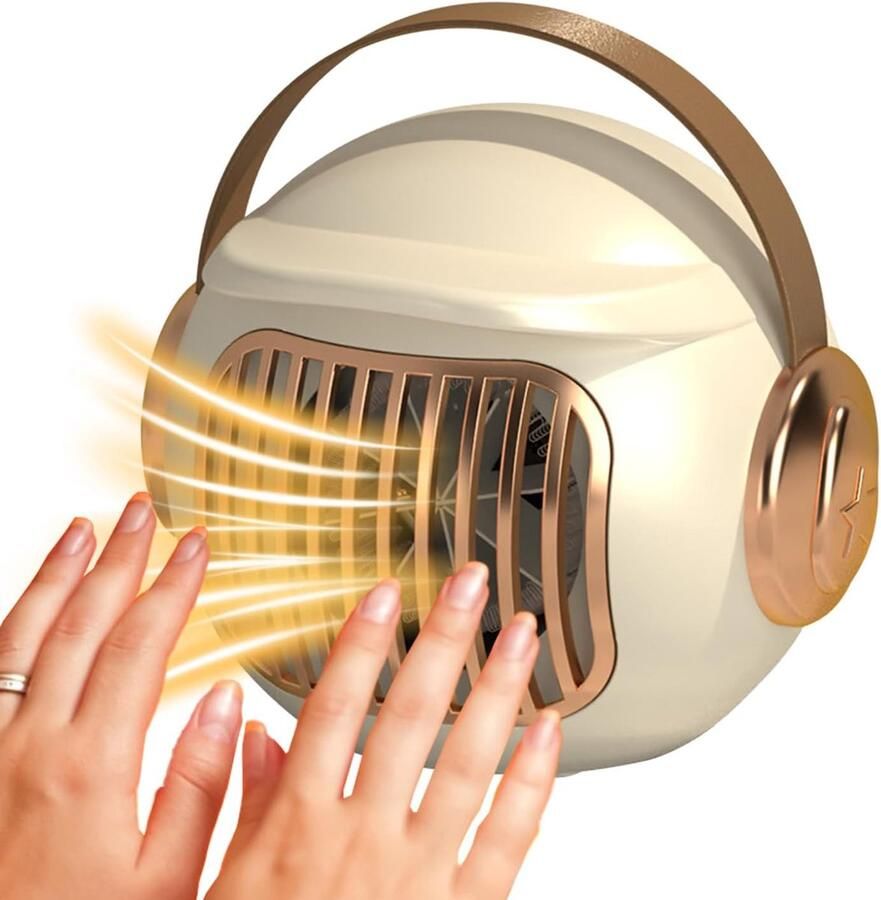 Ventilatorkachel Droger Kachel Ventilator Kleding Drogen 4-in-1 Multifunctioneel 19 x 21 x 19 cm Wit