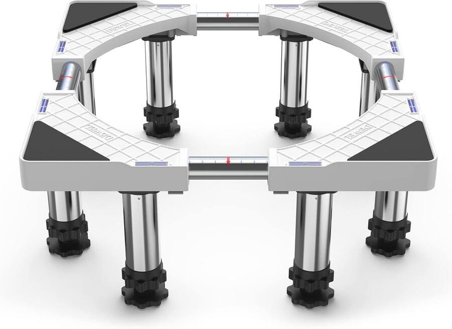 Verstelbaar Wasmachine-onderstel met 500 kg Draagvermogen Perfect voor Koelkast Droger en Vriezer