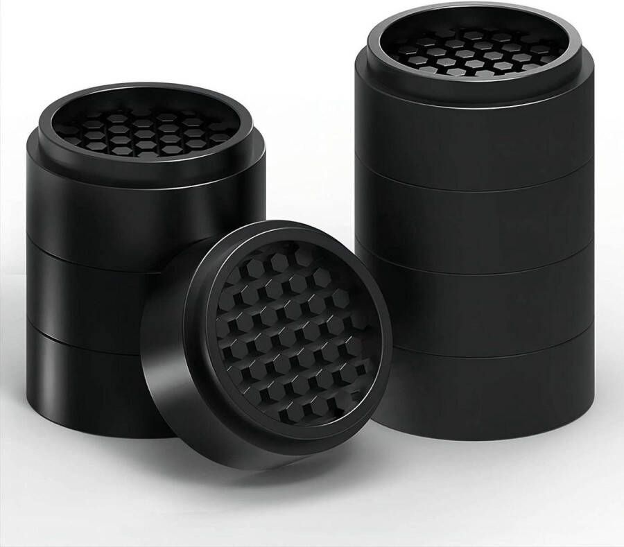 Verstelbare bedstootborden 1-inch zware rubberen stapelbare wasmachine verhoger- 8-pack Wasmachine verhoger