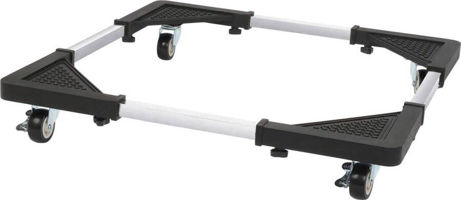 Verstelbare wasmachinebasis met vergrendelbare wielen Multifunctionele meubel dolly voor wasmachine en koelkast