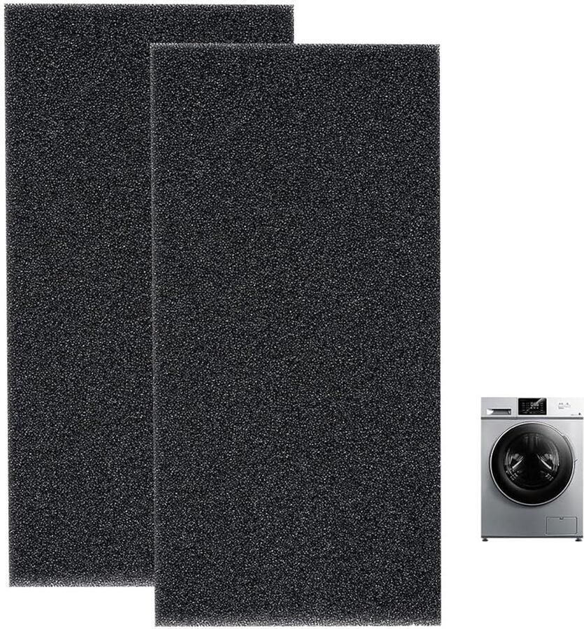 Vervangingsfilter droger D9866E D7565L 2 stuks droger warmtepompdroger condensdroger 280 x 137 x 20 mm sponsfilter filtermat dekselfilter