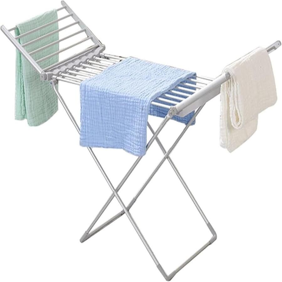 Verwarmd kledingrek Elektrisch droogrek Snel kleding drogen Opvouwbaar en draagbaar 150 x 93 cm