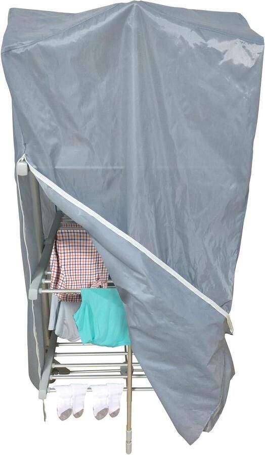 Verwarmde Airer Cover Wasdroger Hoes Kleding Drogen Energiezuinig 75 x 73 x 135 cm Blauw - Foto 2