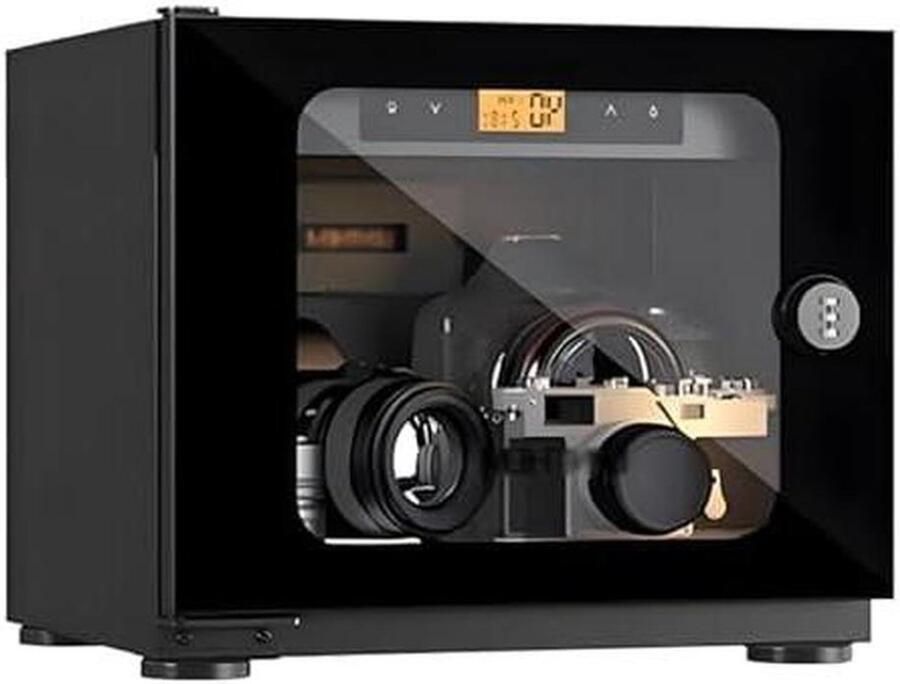 Vochtbestendige opbergdoos Droogkast elektronica Apparatuur beschermen Digitaal touchscreen 30 liter Zwart