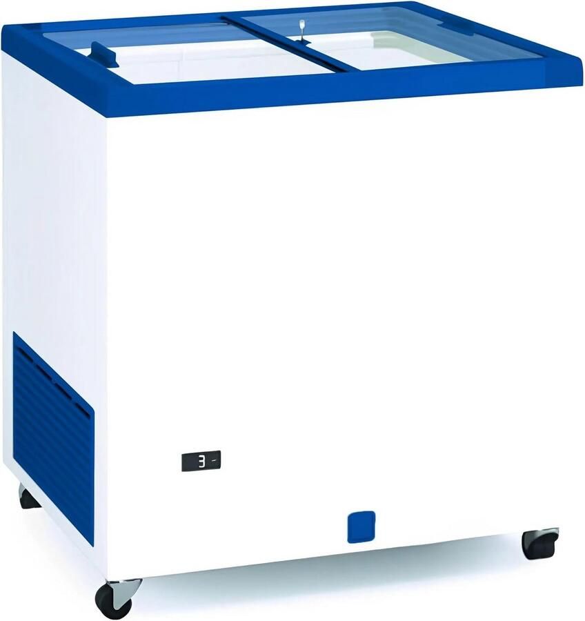 Vrieskast met Glazen Deur 222 Liter Ideaal voor Horeca en Bars