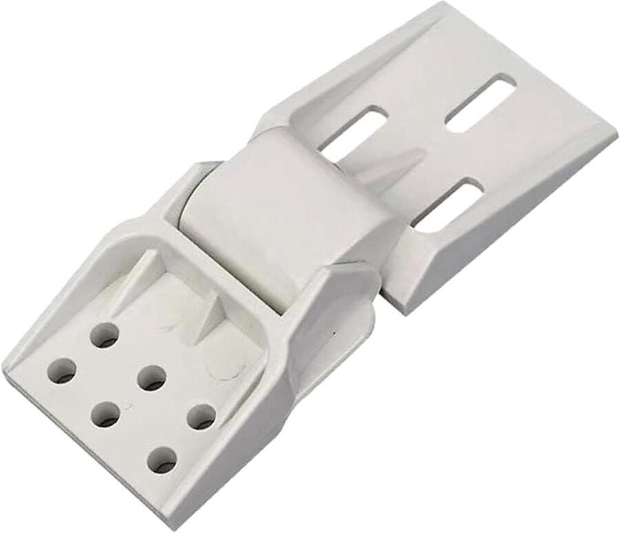 Vrieskist Scharnier Vriezer Scharnier Kast Reparatie Universeel Ontwerp 12.8 x 5.3 x 2 cm Wit