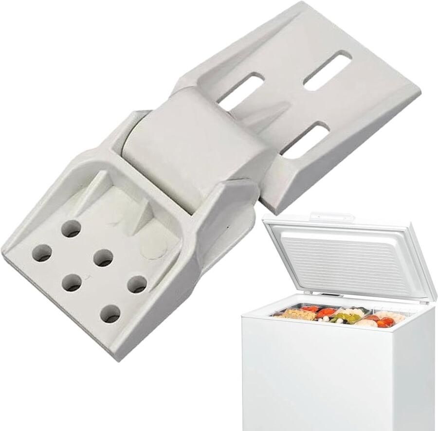 Vriezer Scharnier Kast Deur Vriezer Reparatie Universeel Passend 12.5 x 8.8 cm Wit