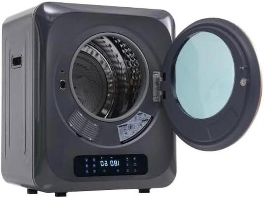 Wandwasdroger Kledingdroger Hygiënisch Drogen UV Desinfectie 4 kg Capaciteit Grijs