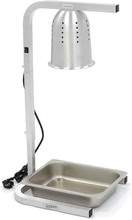 Warmhoudlamp Horeca lamp Eten warm houden Inclusief GN bak 35 x 76 cm RVS
