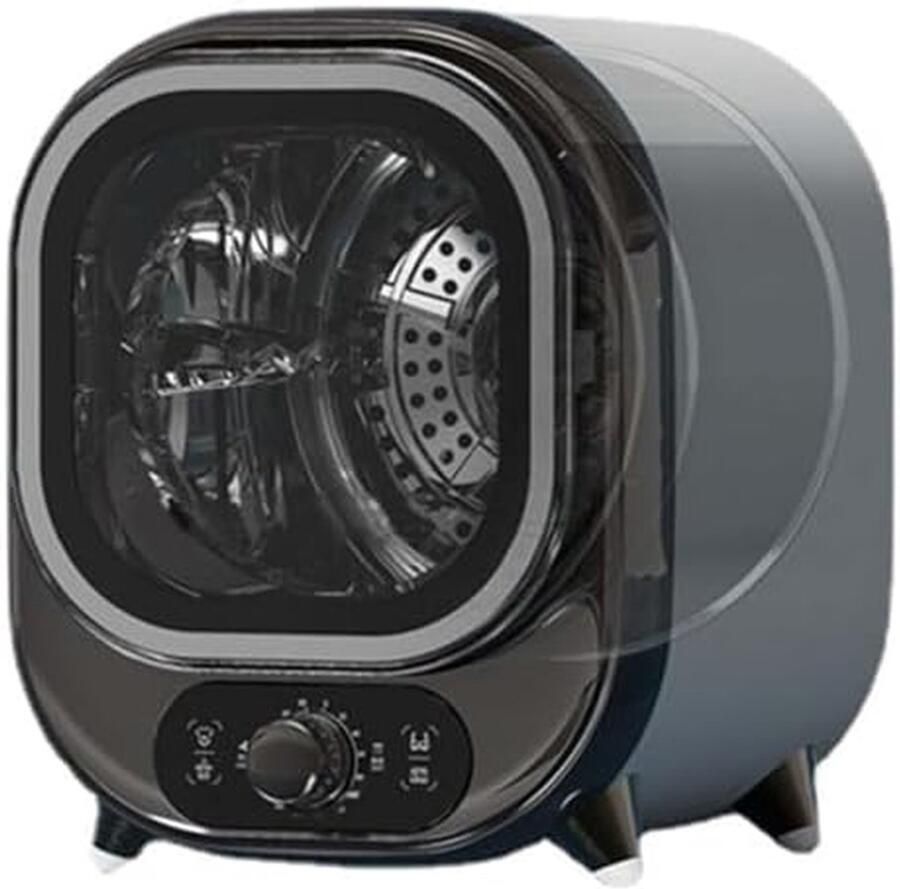 Warmtepompdroger Compact Kleine Wasdroger Ruimte Besparen Dubbele Temperatuur 5 kg Capaciteit Wit