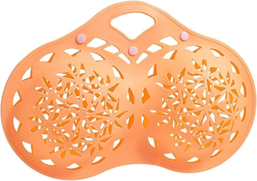 Wasbeha waszak Lingerie waszak Delicaat wassen Siliconen gaas materiaal 23x16x7 cm Oranje