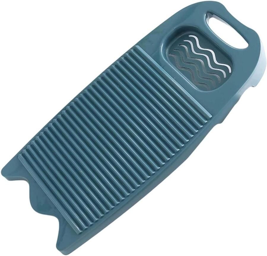Wasbord Plastic Wasplank Handwas Kleding Wassen Met Zeepsleuf 45 cm Donkerblauw