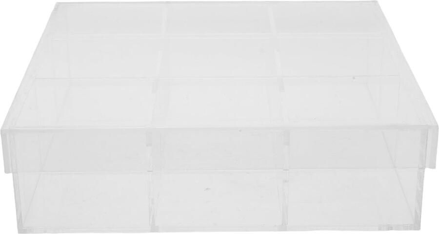 Wasdroger Ballen Opberger Compacte Opbergdoos Wasruimte Organisatie Stofdichte Acryl Box 20 x 20 x 5.5 cm