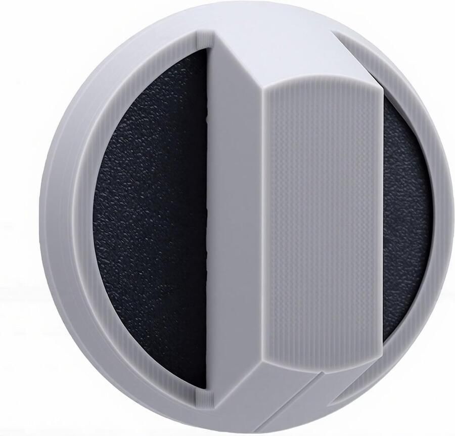 Wasdroger Bedieningsknop Apparaat Selector Apparaat Reparatie Eenvoudige Installatie 8.5 x 7.5 cm Zilvergrijs