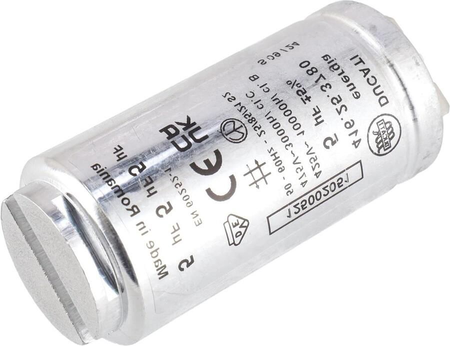 Wasdroger Condensator Startcondensator 5UF Wasdroger Reparatie Origineel Onderdeel Nummer 5MF Zwart