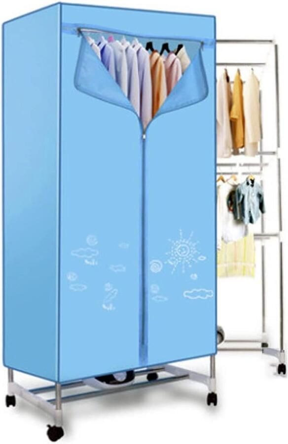 Wasdroger Elektrisch Kledingdroger Rek Snel Kleding Drogen Thermostatische Warmte 165 cm Hoog Wit