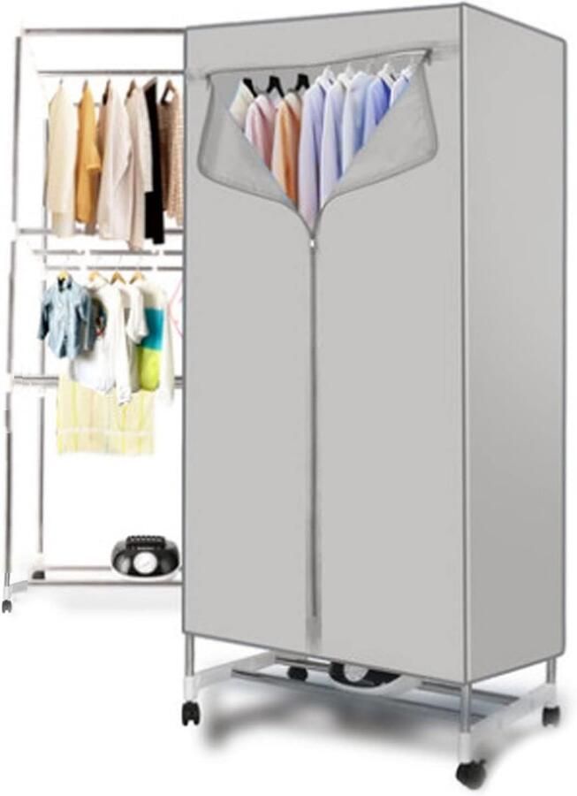 Wasdroger Kledingdroger Snel Kleding Drogen Thermostatisch Drogen 3 Lagen Grijs - Foto 1