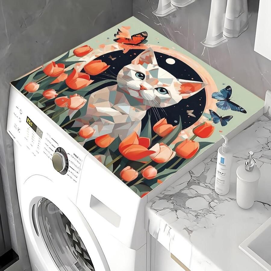 Wasdroger Mat Apparaat Beschermer Apparaten Beschermen Absorberend Sneldrogend 60x60 cm Multicolor
