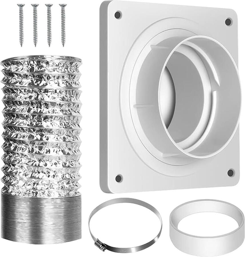 Wasdroger reinigingsset Droger ventilatie Luchtstroom verbeteren Dubbellaags aluminium 185 x 165 cm Niet gespecificeerd