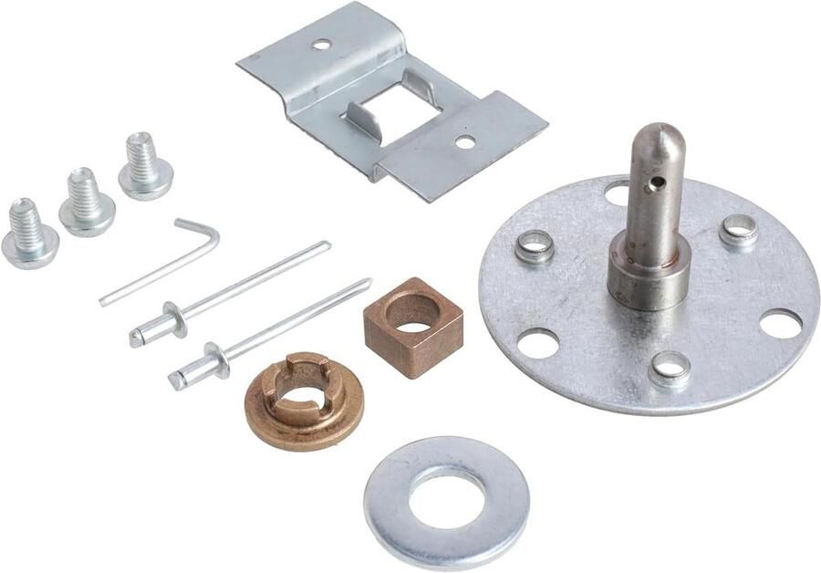Wasdroger reparatieset Trommelas onderdeel Apparaat herstellen Origineel onderdeelnummer 1 stuk Zilver
