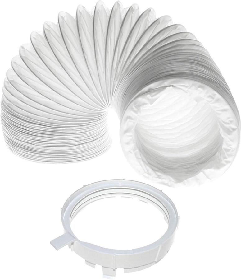 Wasdroger slang Ontluchtingsslang adapter Droger onderhoud Premium kwaliteit vervanging 2 Meter Wit