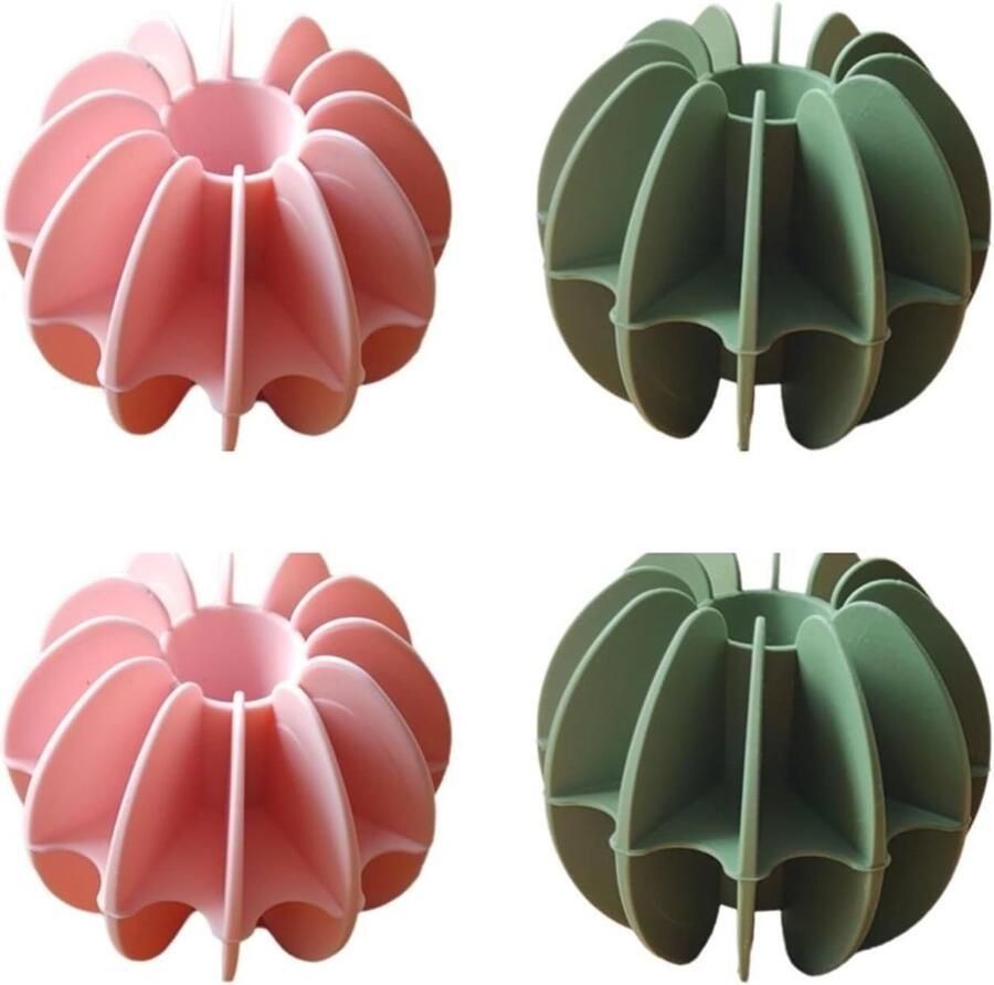 Wasdrogerballen Wasballen Kleding Ontklitten Haar- en Pluisjesverwijdering 4 stuks Roze Groen Blauw Rood