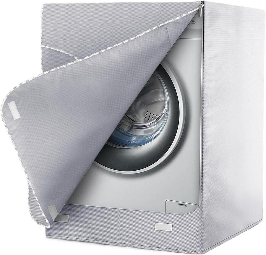 Wasmachinebescherming Apparaat deksel Apparaat beschermen Ademend en waterdicht 69 x 84 x 99 cm Grijs - Foto 1