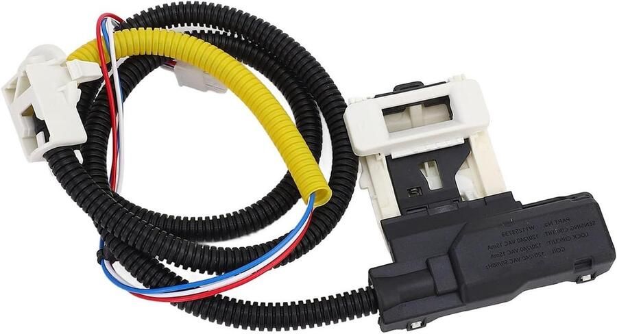 Wasmachine Dekselvergrendeling Deurslot Schakelaar Veilig Wassen Directe Vervanging 15.98 x 11 x 3.99 cm Zwart