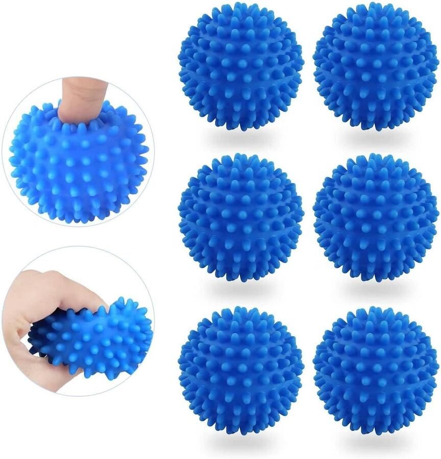 Wasmachine Droger Ballen Kleding Ballen Kleding Wassen Herbruikbaar Milieuvriendelijk 6 Stuks Blauw