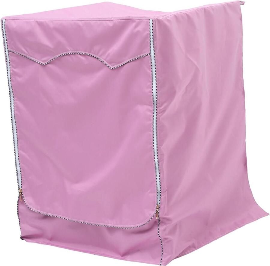 Wasmachine Droger Hoes Apparaat Beschermer Apparaten Beschermen Zijvakken Voor Spullen 80x60x55 cm Roze