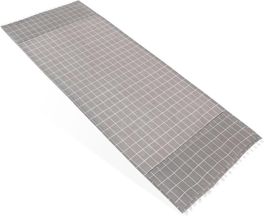 Wasmachine Droger Hoes Apparaatbeschermer Apparaten Beschermen Wasbaar Herbruikbaar 55x130cm Grijs Geruit