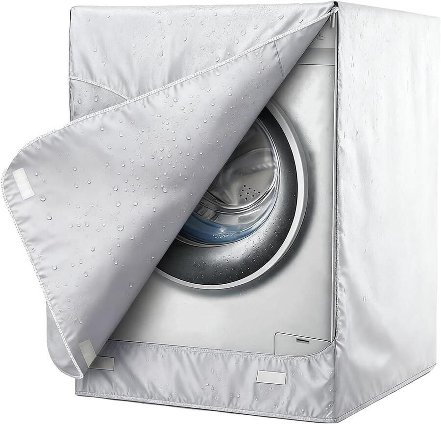 Wasmachine droger hoes Apparaatbescherming Apparaten beschermen Waterdicht en stofvrij 69 x 84 x 99 cm Grijs