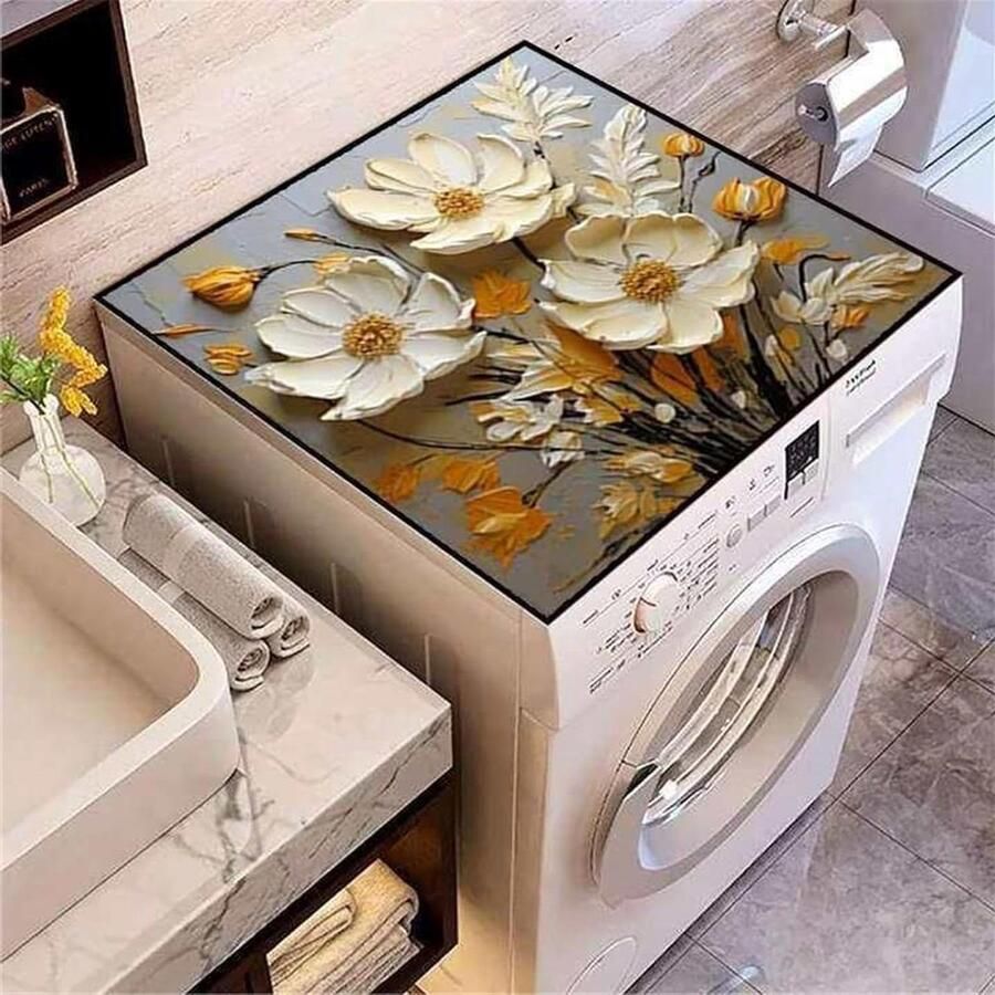 Wasmachine Drogerhoes Apparaat Beschermer Apparaten Beschermen Slijtvast Ademend 40x50cm Print