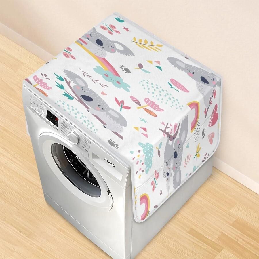 Wasmachine Drogerhoes Apparaatbeschermer Apparaten Beschermen Met Opbergvakken 117 x 485 cm Regenboog