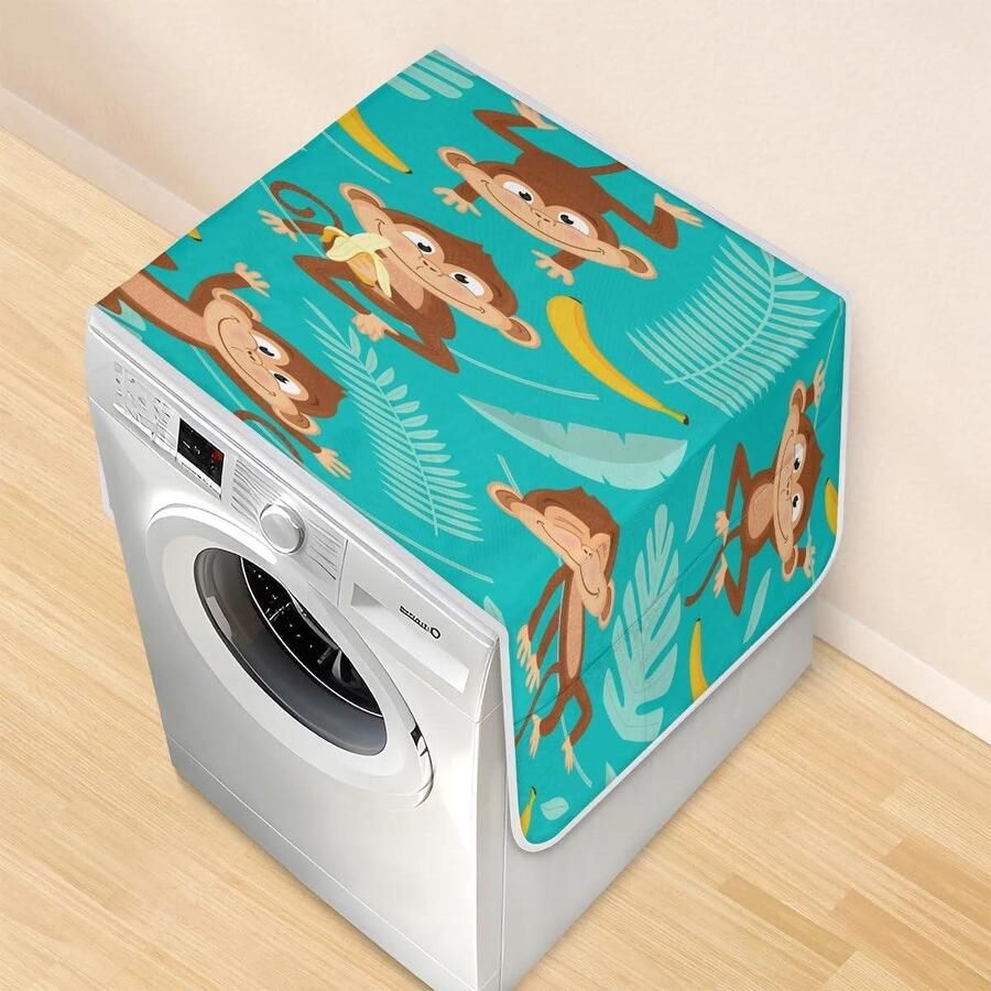 Wasmachine Drogerhoes Apparaatbeschermer Keuken Apparaten Beschermen Met Opbergvakken 117 x 465 cm Aap Bananenbladeren