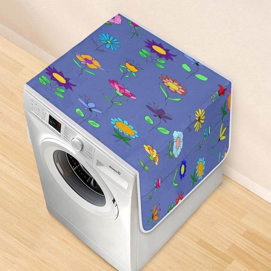 Wasmachine Drogerhoes Apparaatbescherming Apparaten Beschermen Zes Opbergvakken 117 x 48.5 cm Lente Bloemen