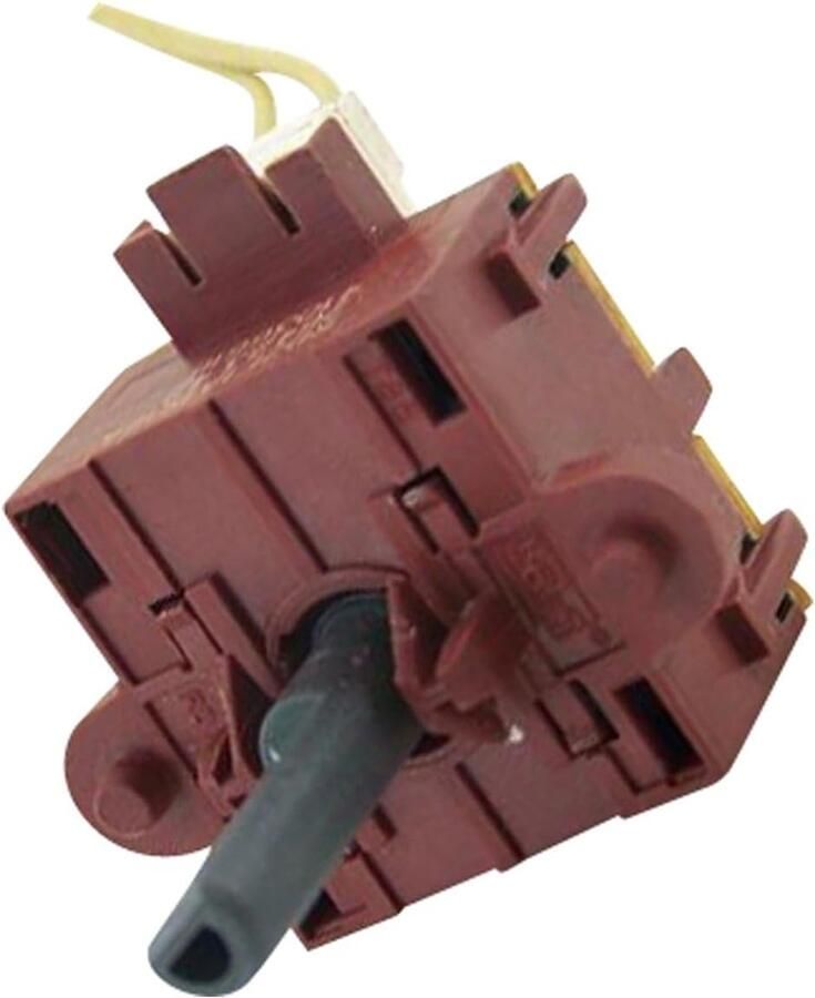 Wasmachine Keuzeschakelaar Programma Selector Wasmachine Reparatie 16 Posities Standaard Formaat Zwart