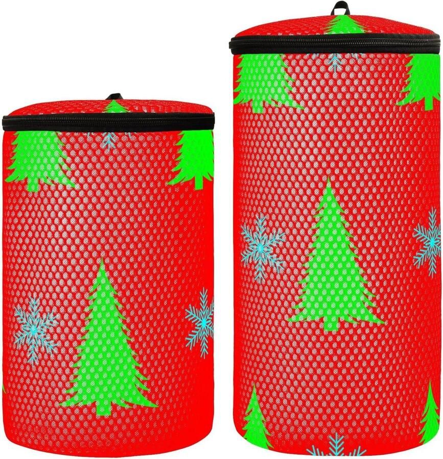 Wasmachine Schoenentas Gymtas Waszak Schoenen Wassen Honingraat Mesh 2 Stuks Kerstboom