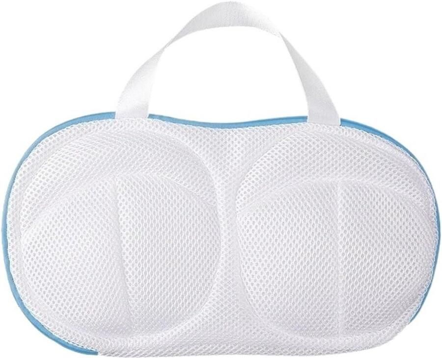 Wasmachine Tas Lingerie Beschermer Ondergoed Wassen Anti Vervorming Mesh Eén Maat Blauw