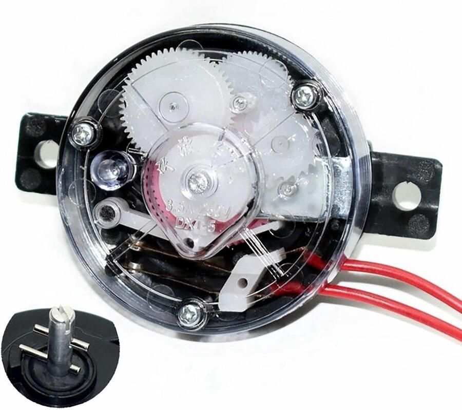 Wasmachine Timer Droger Controle Tijd Instellen Eenvoudige Knop 5 Minuten Wit