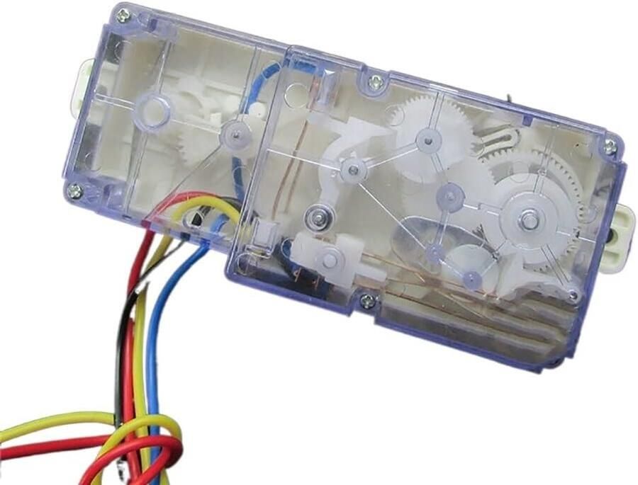 Wasmachine Timer Schakelaar Wasautomaat Onderdeel Machine Repareren Dubbele Schakelaar 4-lijns Wit